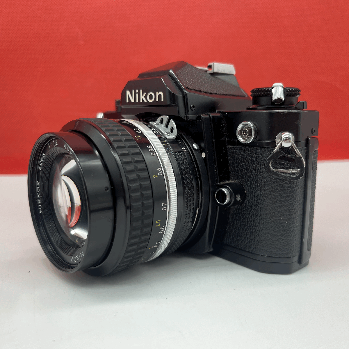 v07 Nikon FM черный NIKKOR 50mm F1.4 Ai однообъективный зеркальный пленочный фотоаппарат корпус линзы рабочее состояние подтверждено shutter, люксметр OK текущее состояние товар Nikon 