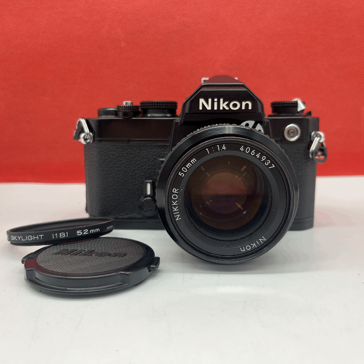 v07 Nikon FM черный NIKKOR 50mm F1.4 Ai однообъективный зеркальный пленочный фотоаппарат корпус линзы рабочее состояние подтверждено shutter, люксметр OK текущее состояние товар Nikon 