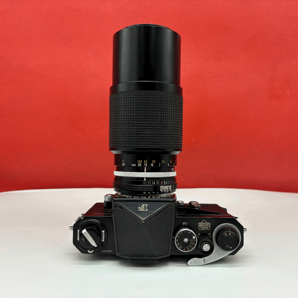 #08 Nikon F первый период черный Zoom-NIKKOR 80-200mm F4.5 Ai пленочный фотоаппарат однообъективный зеркальный камера корпус линзы рабочее состояние подтверждено текущее состояние товар Nikon 