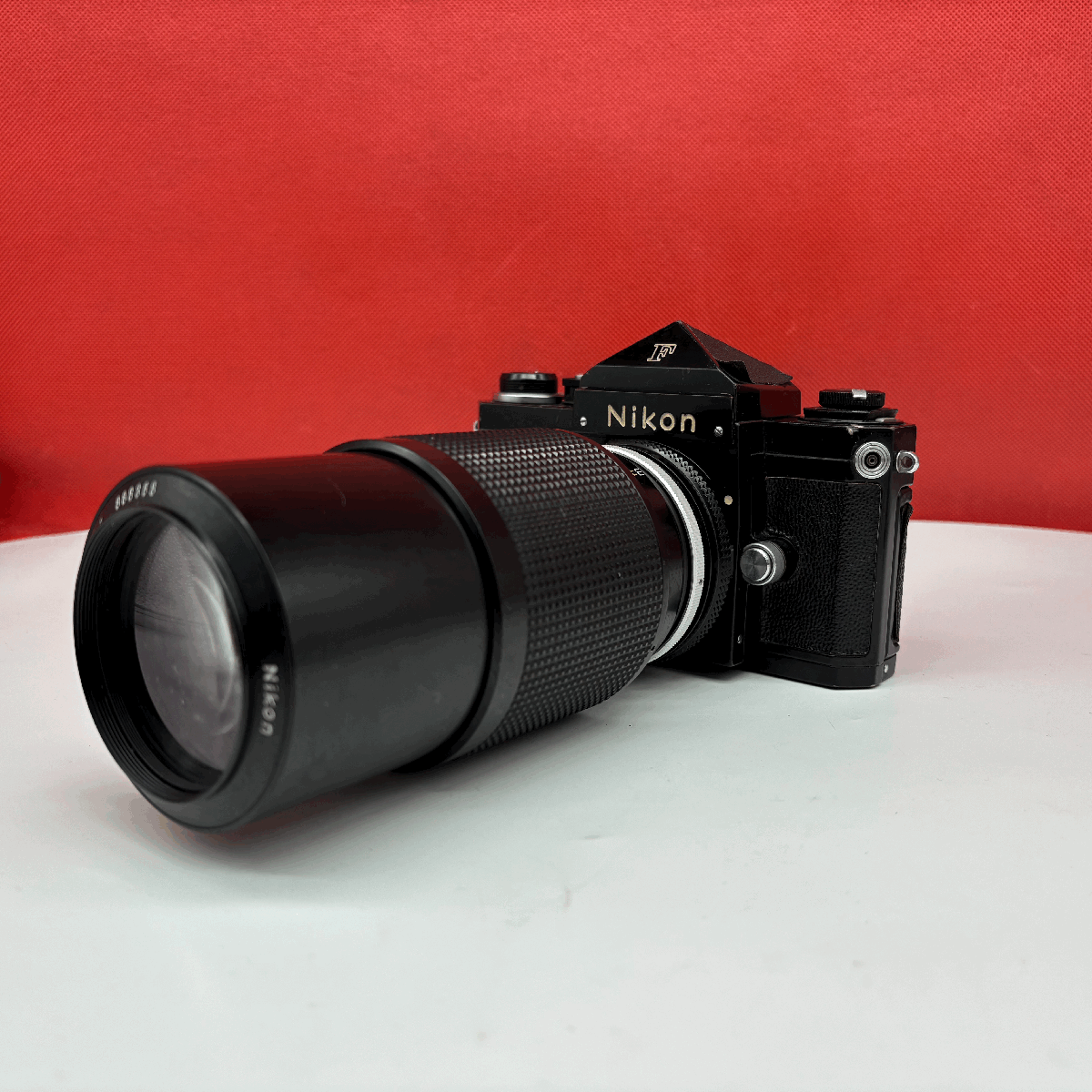 #08 Nikon F первый период черный Zoom-NIKKOR 80-200mm F4.5 Ai пленочный фотоаппарат однообъективный зеркальный камера корпус линзы рабочее состояние подтверждено текущее состояние товар Nikon 
