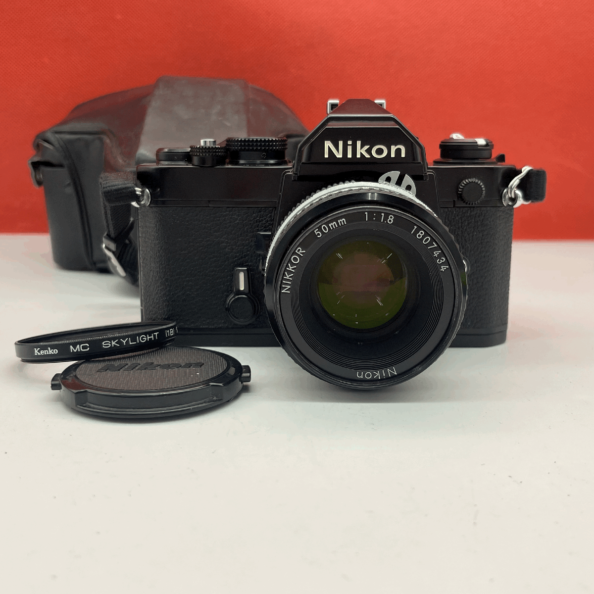 v19 Nikon FM черный NIKKOR 50mm F1.8 Ai однообъективный зеркальный пленочный фотоаппарат корпус линзы рабочее состояние подтверждено shutter, люксметр OK Nikon 
