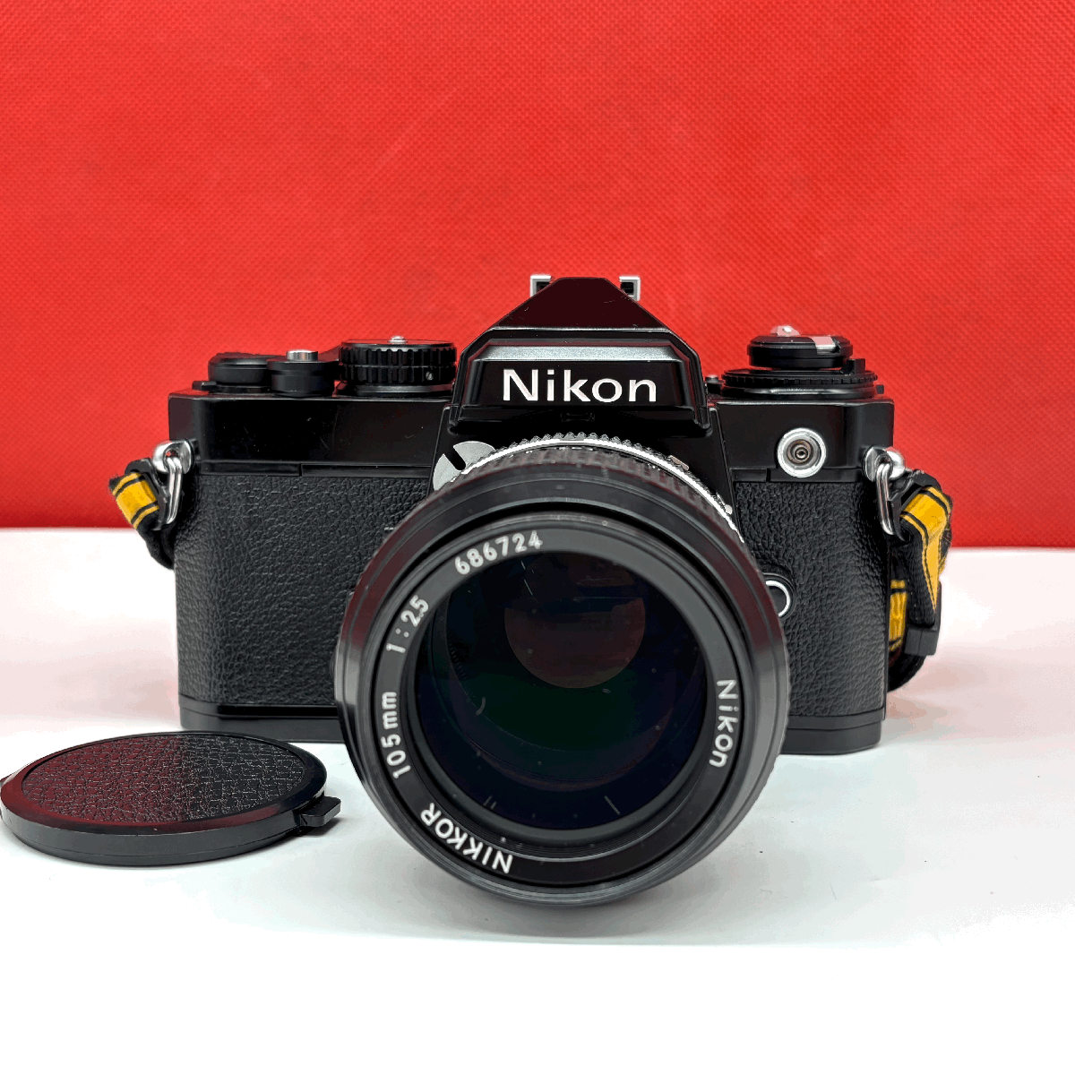 18 防湿庫保管品 Nikon FE ブラック NIKKOR 105mm F2.5 非Ai
