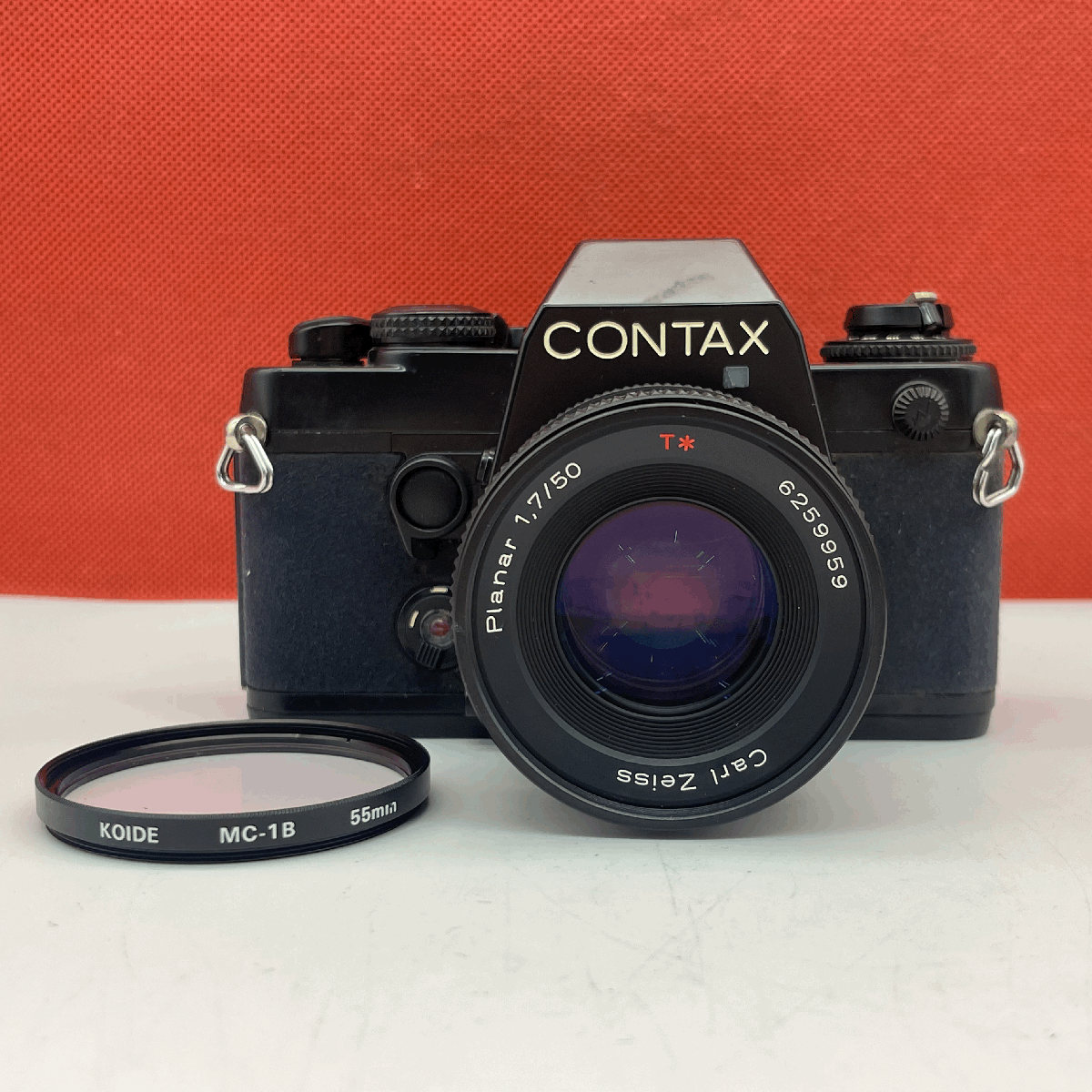 ▽05 CONTAX 139 QUARTZ Carl Zeiss Planar F7 50mm T* AEJ 一眼レフ フィルムカメラ ボディ レンズ 動(dòng)作確認(rèn)済 シャッターOK コンタックス