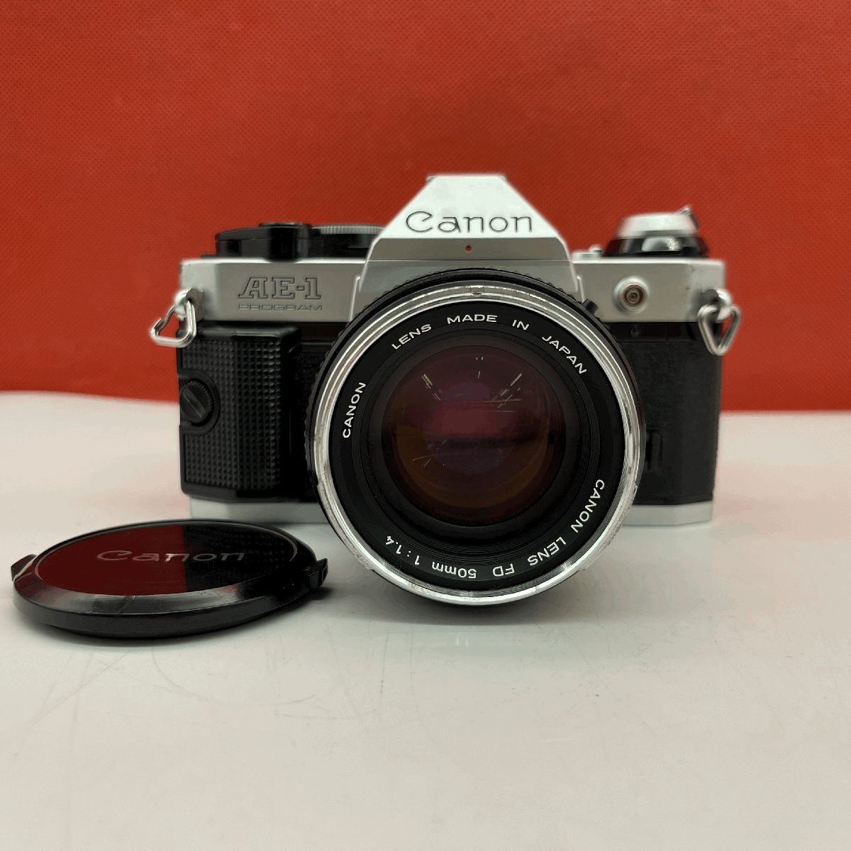 【待望★】 FD PROGRAM AE-1 Canon ▽16 50mm フィルムカメラ 一眼レフ F1.4 フィルムカメラ