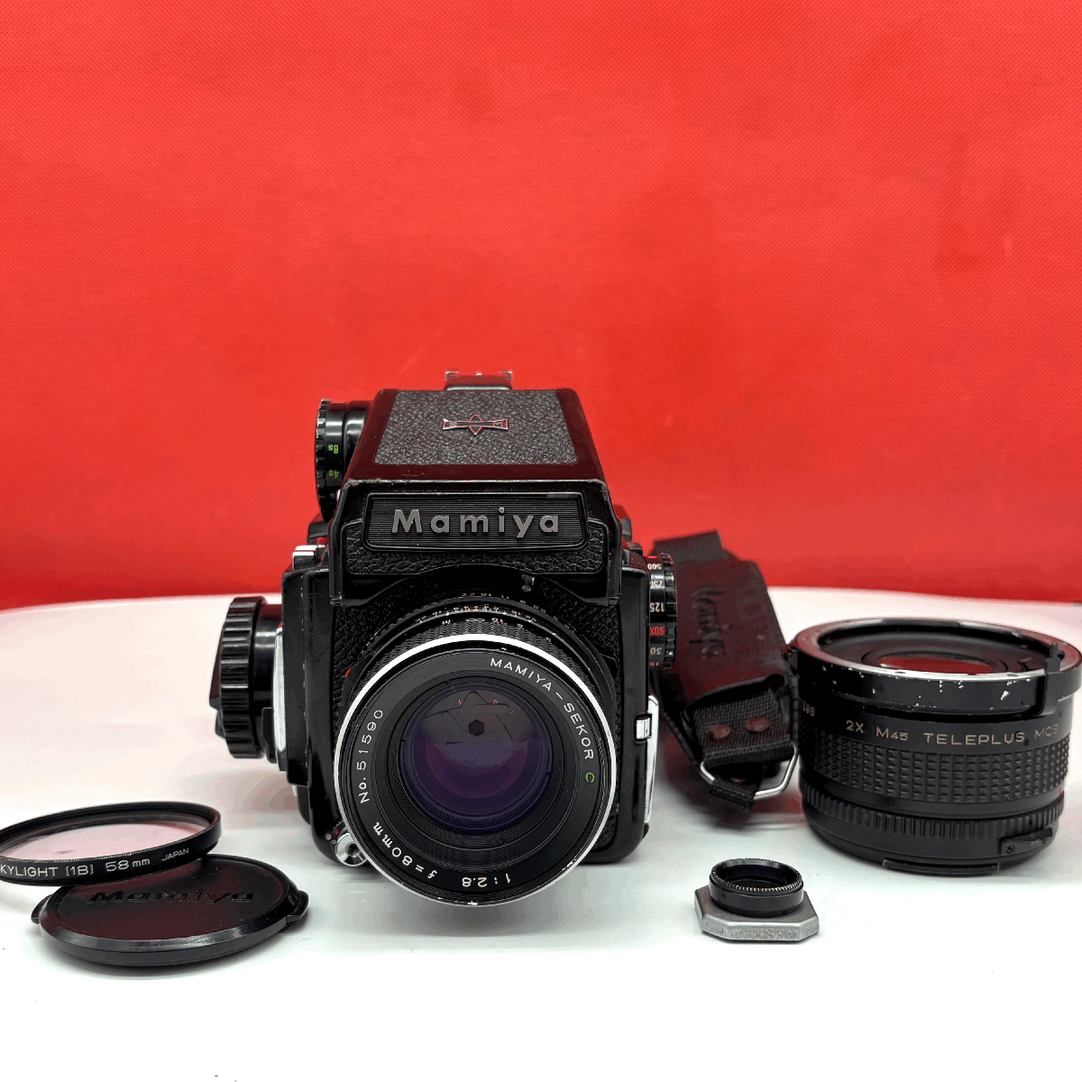 訳あり MAMIYA 244 M645 F2.8 C MAMIYA-SEKOR PDプリズムファインダー フィルムカメラ