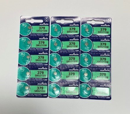 【送料無料/新品】■ムラタ■SR521SW (15個(gè)）?379?國(guó)産時(shí)計(jì)用電池