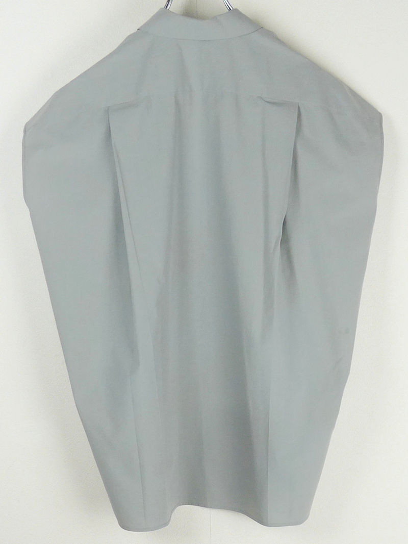 BLAMINK ブラミンク 24SS レギュラーカラー ノースリーブブラウス MD.GRAY グレー Drawer オーバーサイズ コットンシャツ
