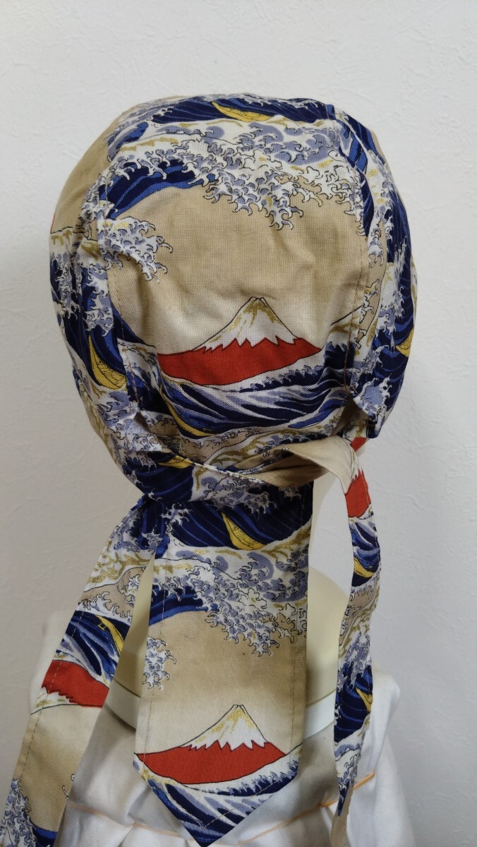 ★バンダナキャップ★　ハンドメイド　まとめ売り　和柄　獅子　緑　富士山　ベージュ　紺　　