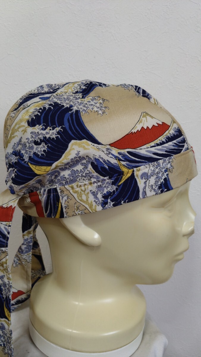 ★バンダナキャップ★　ハンドメイド　まとめ売り　和柄　獅子　緑　富士山　ベージュ　紺　　
