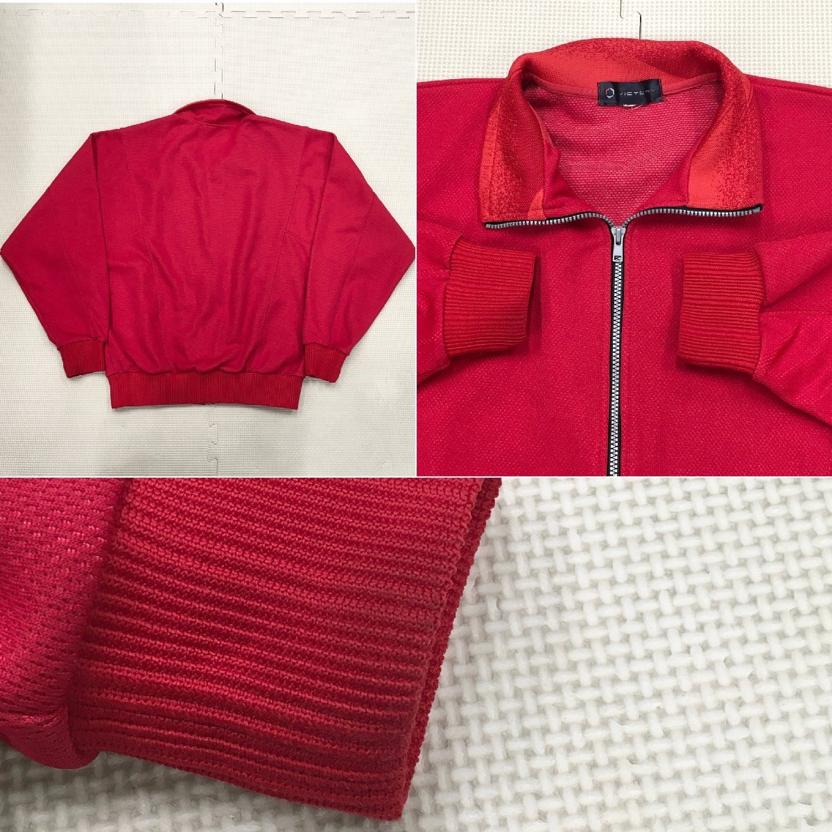 A1728/S1762(中古)埼玉県 秩父高校 體操著 4點(diǎn) /長(zhǎng)袖,長(zhǎng)ズボン,ハーフパンツ:L/半袖:M/VICTORY/赤/體操服/ジャージ/女子卒業(yè)生品