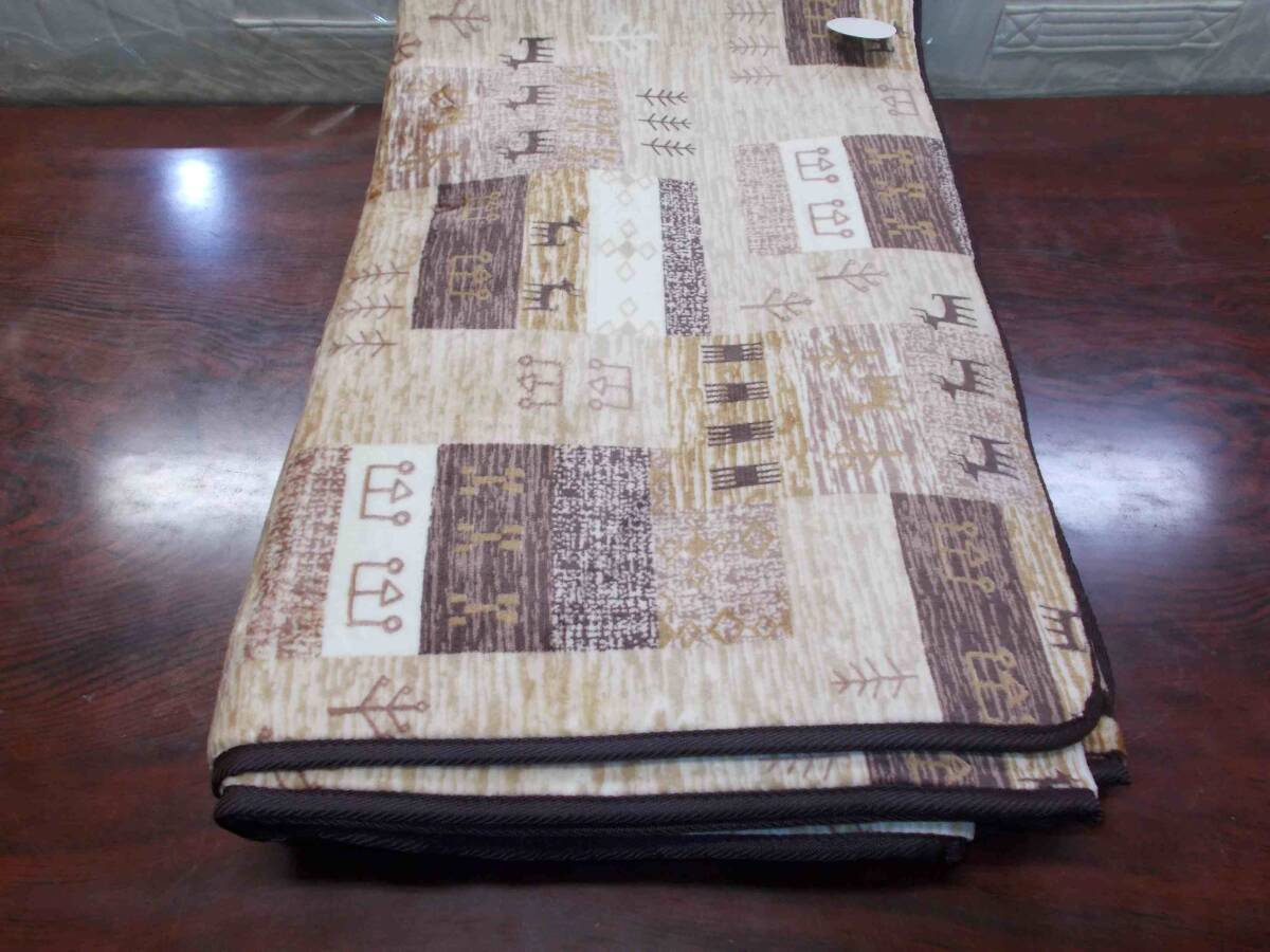 ラグ 185×240cm 約3帖 フランネル 中材にウレタン入り 電子カーペット対応カーペットジュータン長方形 畳める沖縄、諸島部は不可 _画像3