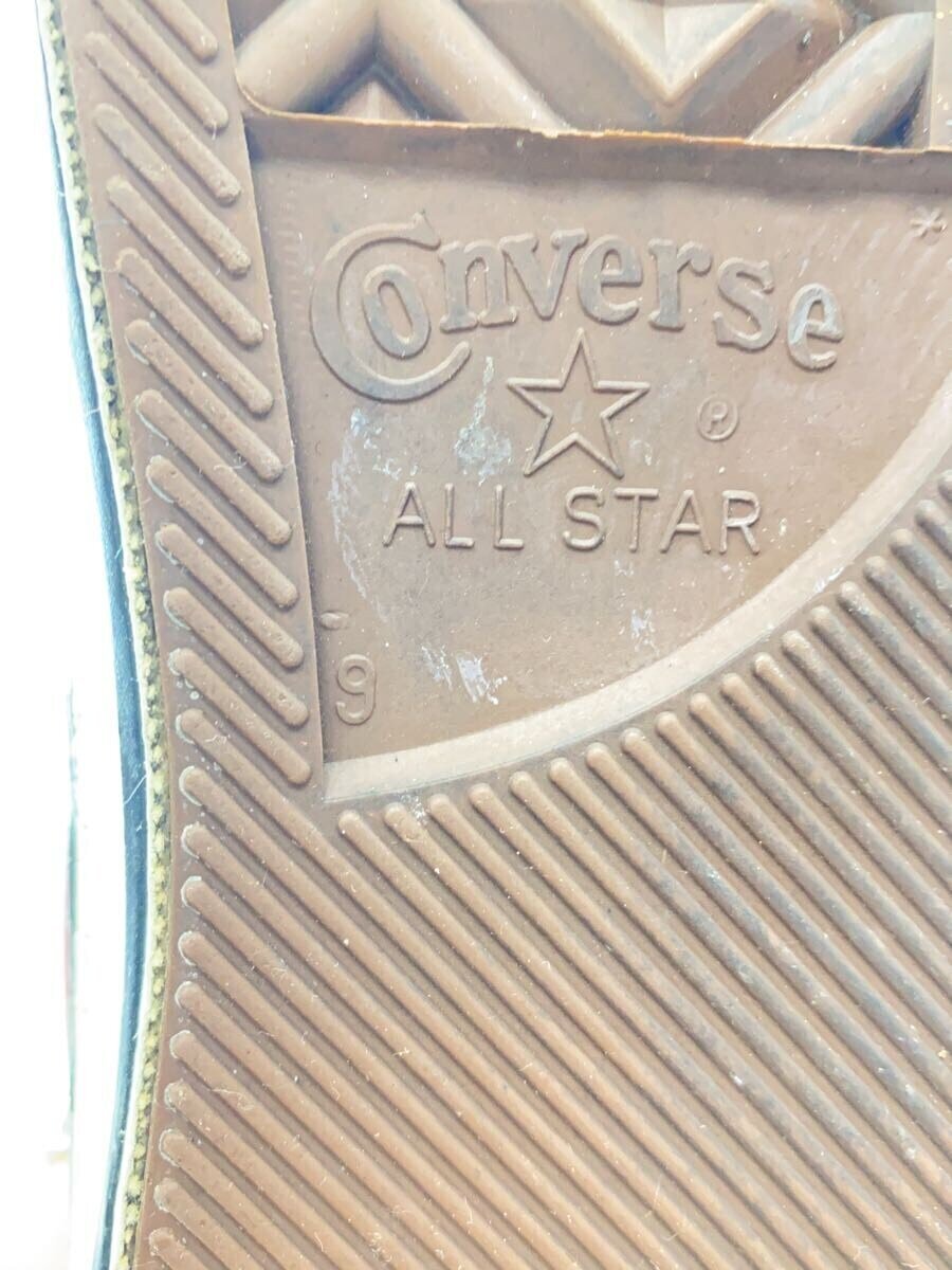 CONVERSE◆ローカットスニーカー/US9/BRD/レザー/90s/USA製/アシンメトリー/襤褸_画像5