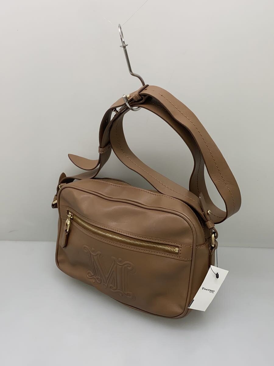 人気【MAXMARA】Borsa in pelle カーフレザーショルダーバッグ MAX MARA◇Borsa in pelle/カーフショルダーバッグ/レザー/BRW