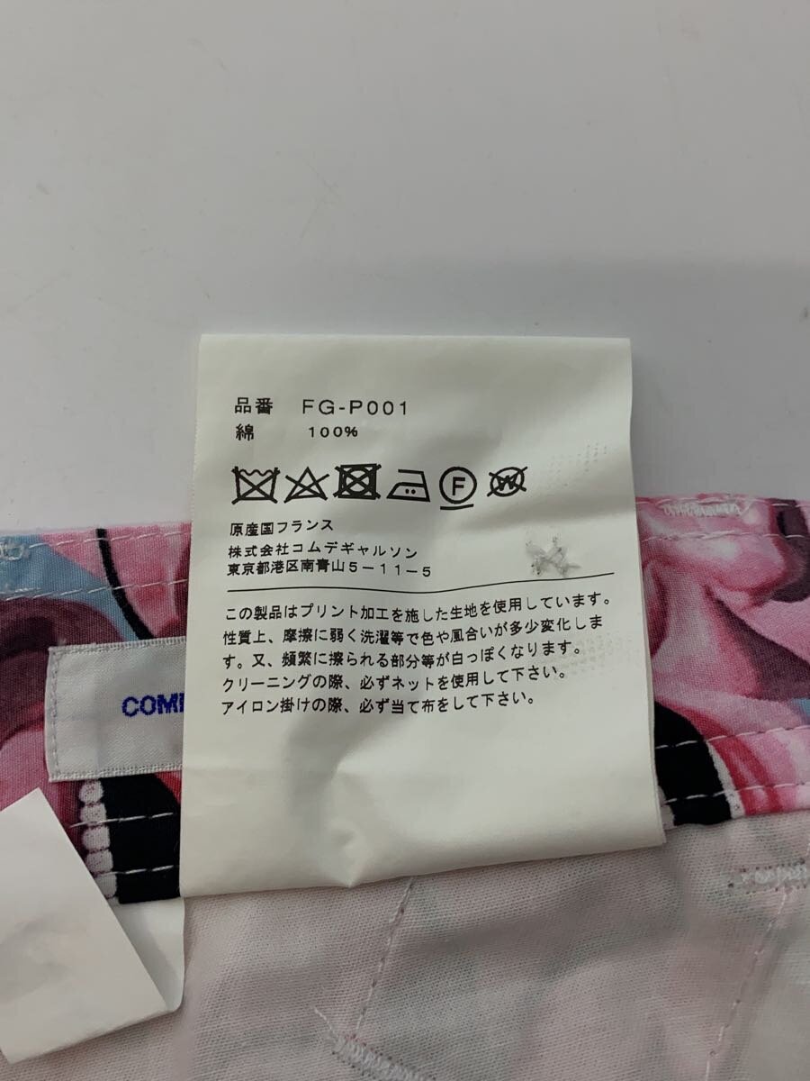 COMME des GARCONS SHIRT◆×Yue Minjun/ボトム/XS/コットン/BLU/総柄/FG-P001
