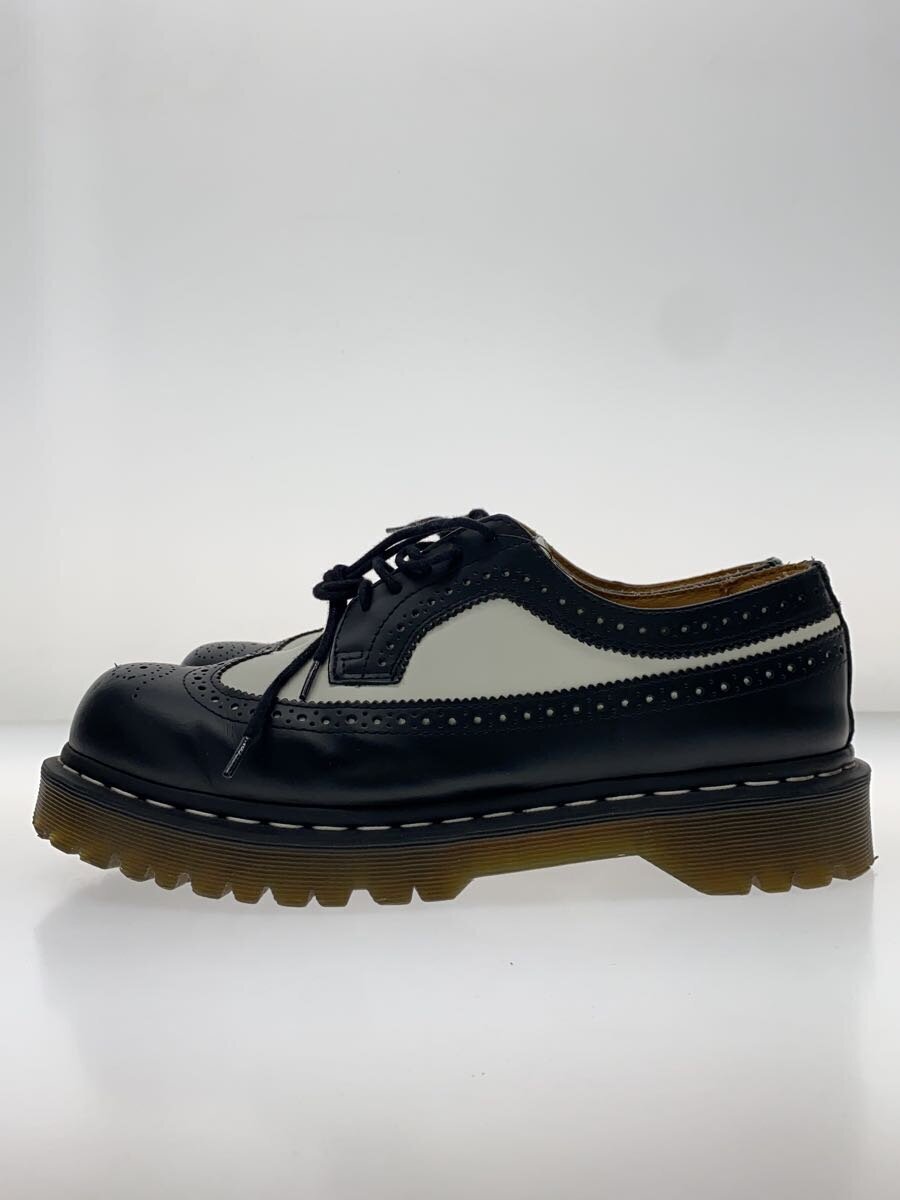 Dr.Martens◆ウィングチップ/バイカラー/ドレスシューズ/UK9/WHT/レザー/10458