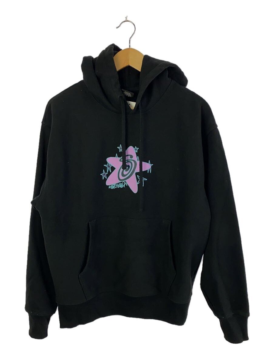 STUSSY◆パーカー/S/コットン/BLK/1924980 Sサイズ