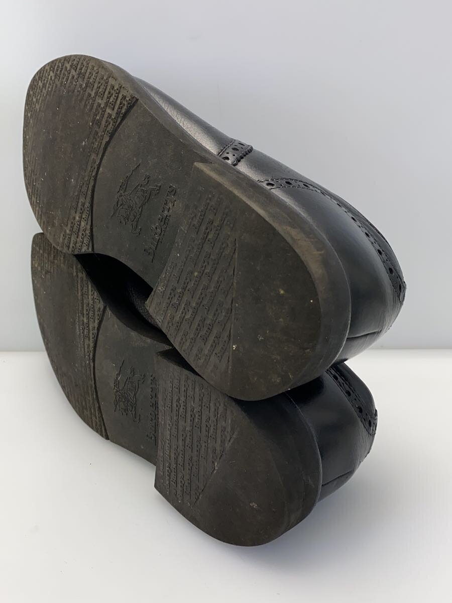 BURBERRYS◆ドレスシューズ/25cm/底ロゴ/BLK/レザー/BU1170