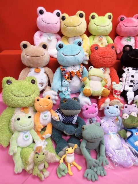 D7480L カエル かえるのピクルス けろっぴ モン?スイユ セキグチ 他 稀少コレクションぬいぐるみ大量おまとめ