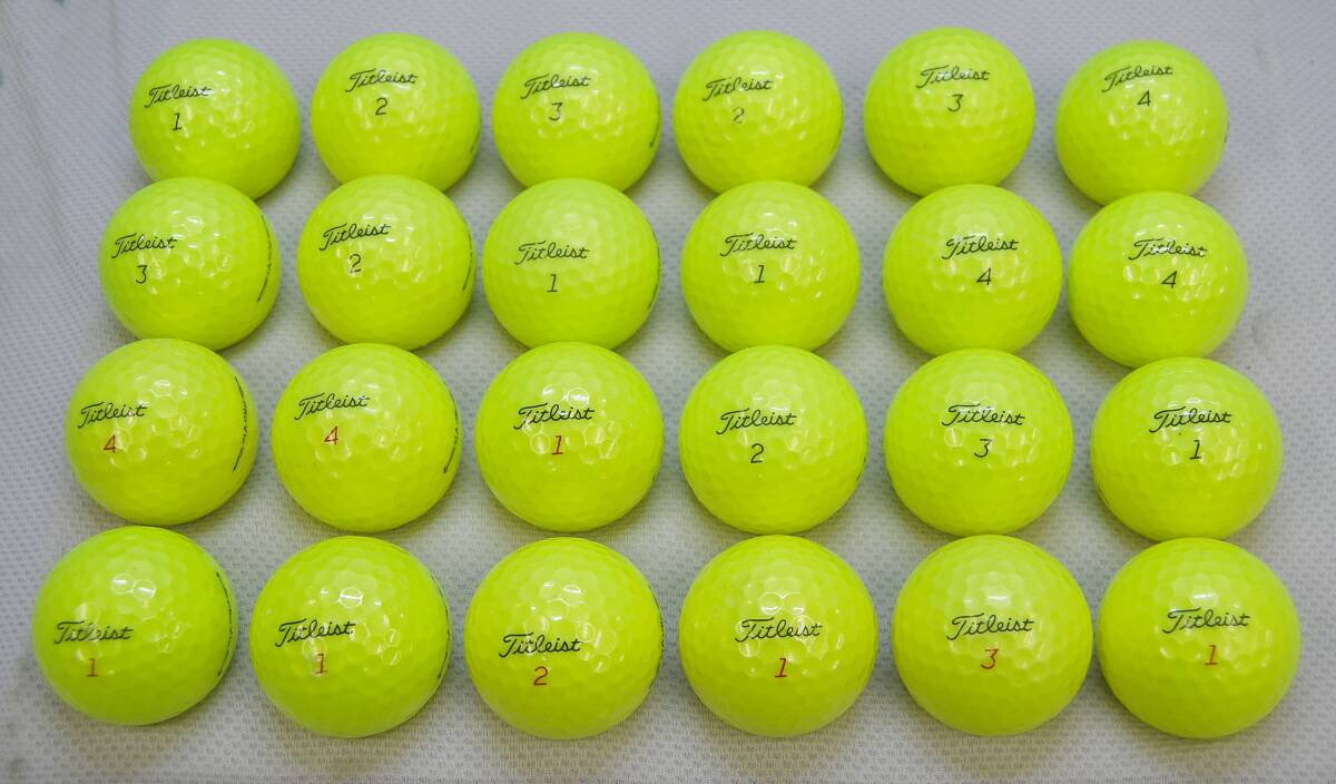 人気　タイトリスト Titleist プロ V1/プロ V1x　PRO V1/PRO V1x　イエロー　混合２４球