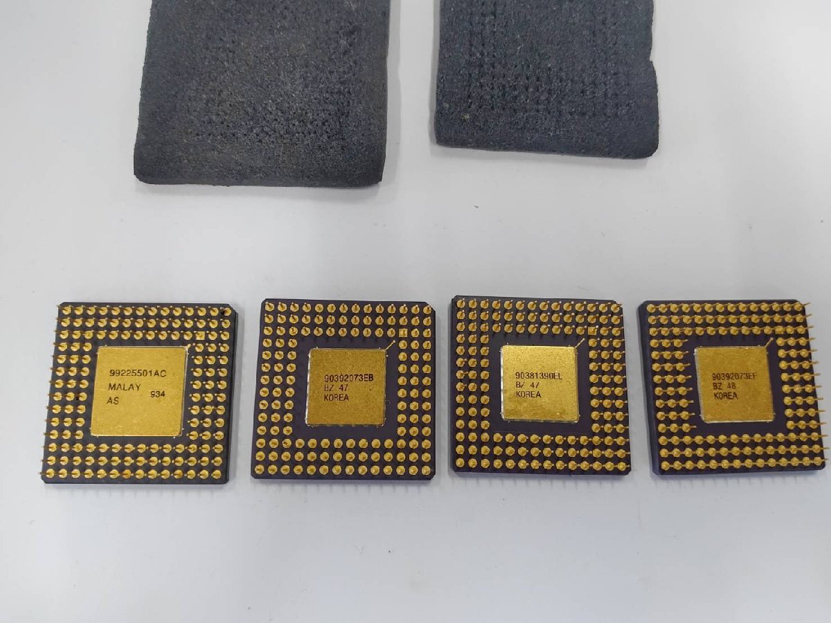 【中古 長(zhǎng)期保管品】インテル CPU i386 4點(diǎn)まとめ売り パソコン パーツ