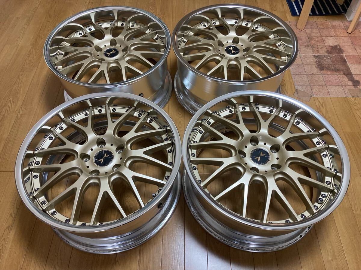 超美品　新品同様　定価約34萬　ウェッズ　マーベリック 709M 希少PCD120 BMW 3シリーズ 5シリーズ他　レクサスLS 検BBS?RAYS?WORK
