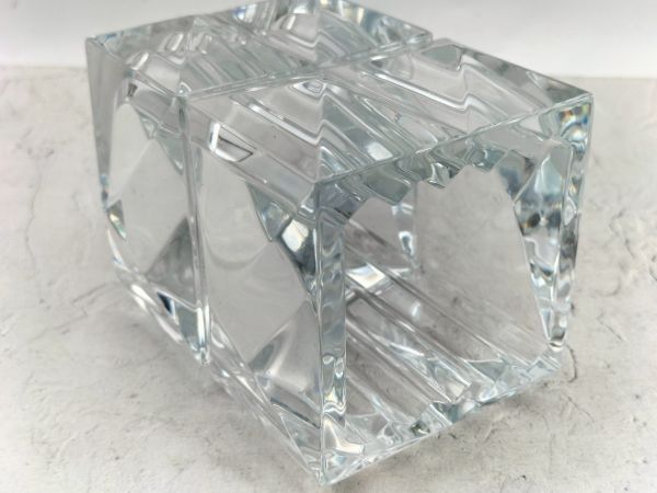 U885 1円～ 中古品 バカラ Baccarat ルクソール ペンホルダー 小物入れ クリスタルガラス 箱あり