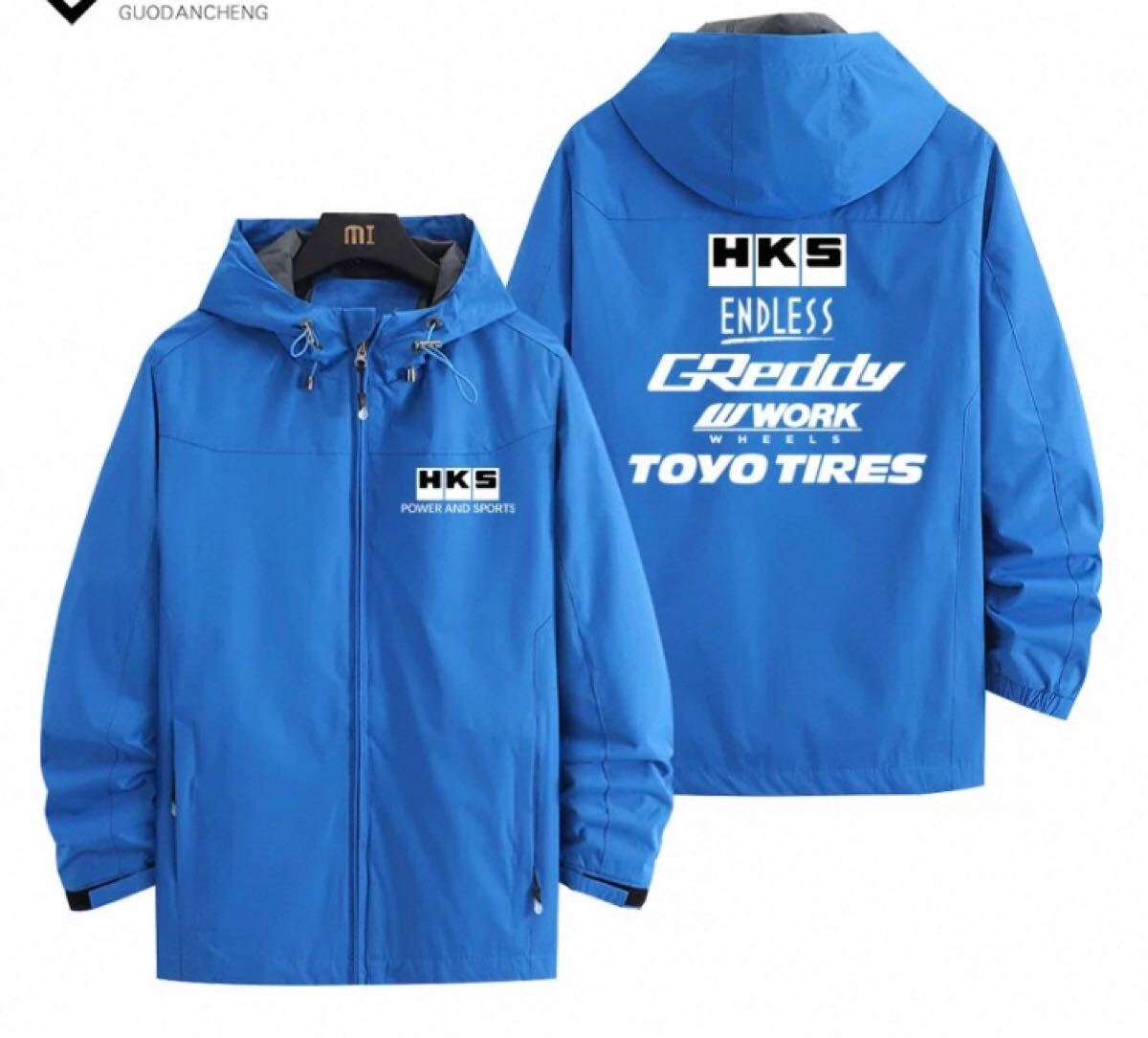 HKS ENDLESS フード付き ウィンンドブレーカパーカー S?4XL/カラー選択可