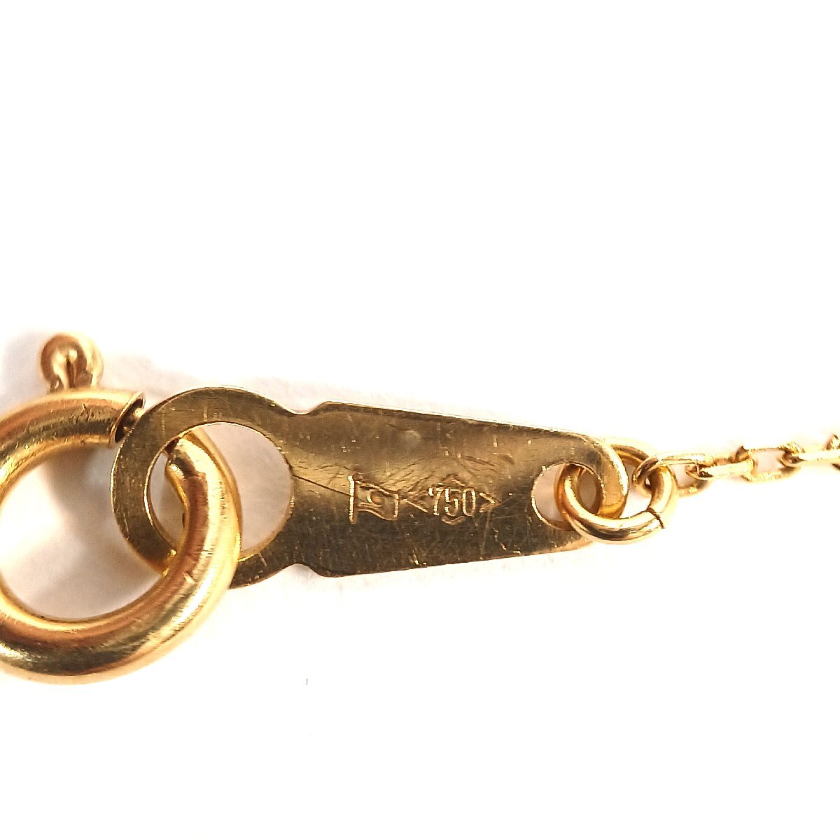 K18 дизайн браслет полная масса примерно 1.1g рука вокруг примерно 17cm женский Gold аксессуары структура . отдел печать ультразвук мойка завершено б/у *