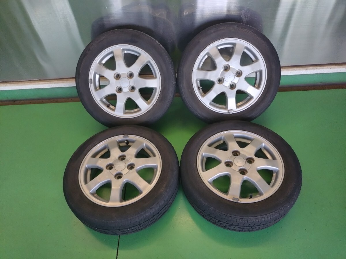 ☆ダイハツ純正アルミタイヤセット☆ミラ☆155/65R14＠44_画像1