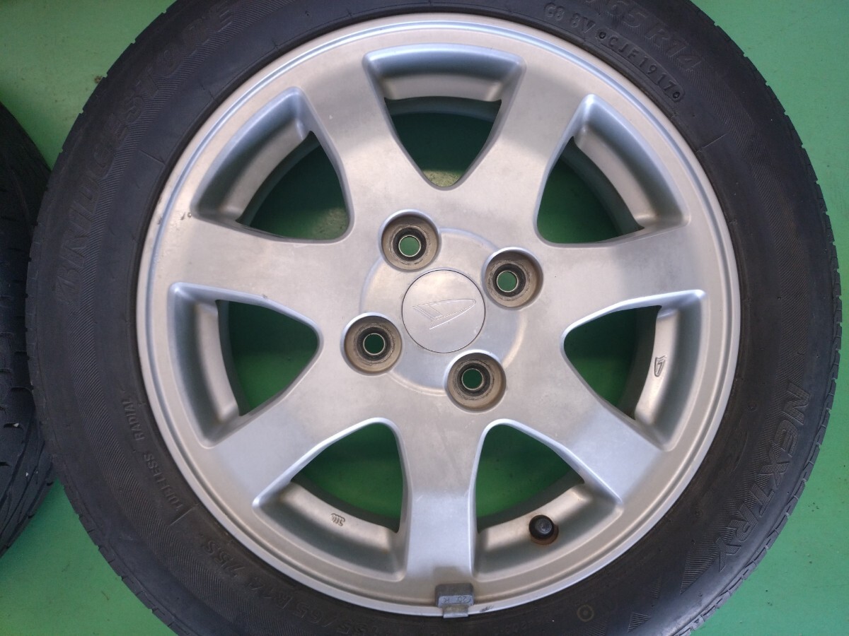 ☆ダイハツ純正アルミタイヤセット☆ミラ☆155/65R14＠44_画像6