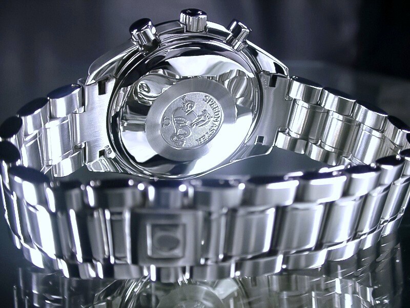 ★日本限定 超美品 OMEGA Ω オメガ スピードマスター クロノグラフ ネイビーアラビア バルジュー7750 3513.8200 希少！綺麗！★_画像4