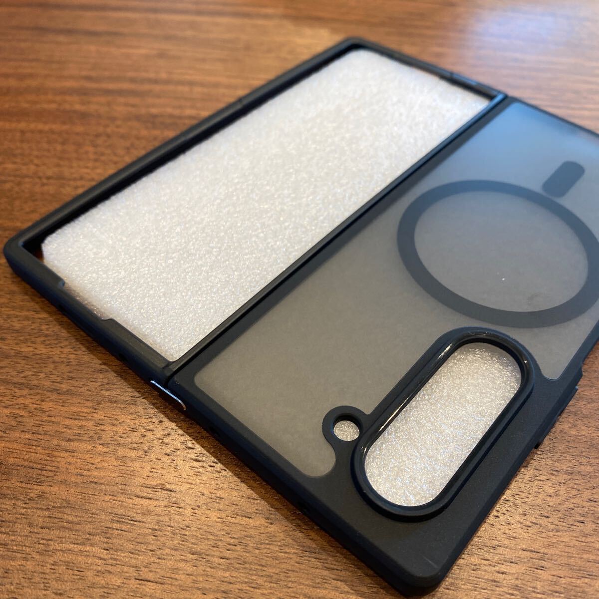 2308080☆ 【Newnugds】Samsung Galaxy Fold6 5G ケース Magsafe対応マグネットリング 内蔵 携帯ケース for ギャラクシーZ フォールド6 