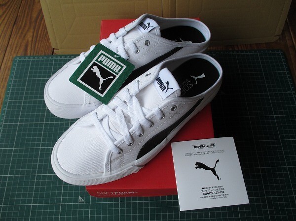 25cm バリミュール PUMA プーマ Bari Mule 白 ホワイト おてがる配送ゆうパックは緩沖材無しにて発送