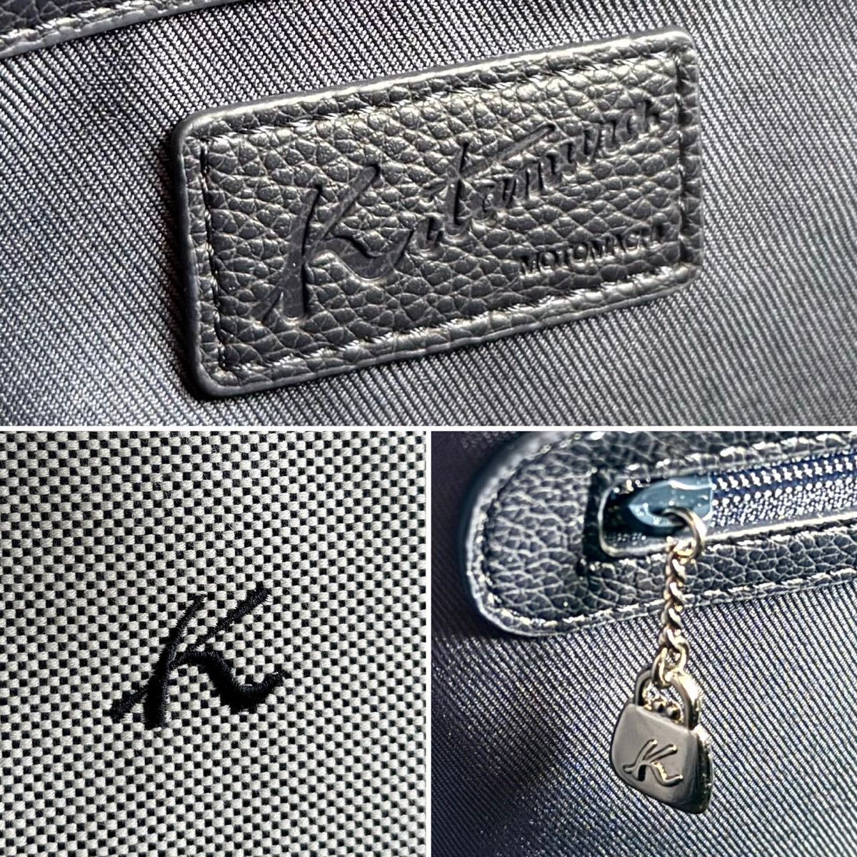  не использовался класс * Kitamura Kitamura мужской 2WAY сумка "Boston bag" портфель плечо плечо .. большая вместимость A4 PC командировка путешествие парусина кожа 