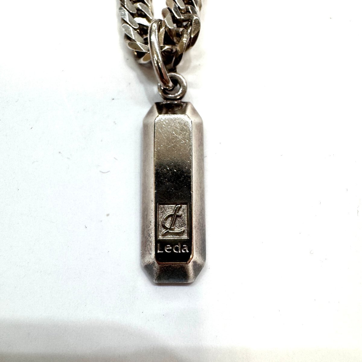 Leda Silma/レダシルマ 052刻印 ネックレス 喜平 6面 シルバーカラー アクセサリー メンズ レディース 裝飾品
