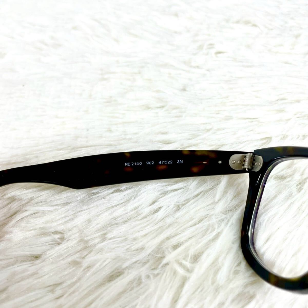 極美品　Ray-Ban　WAYFARER　レイバン　ウェイファーラー　メガネ　RB2140　べっ甲柄フレーム