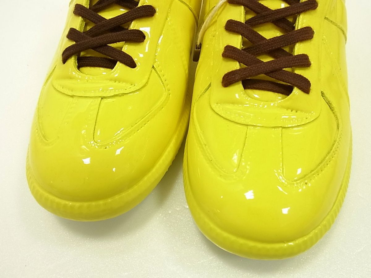 新品 定価102300円☆Maison Margiela メゾンマルジェラ ジャーマントレーナー レプリカ パテント レディース ローカットスニーカー