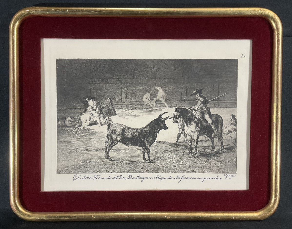 真作□銅版画□フランシスコ・デ・ゴヤ Goya□『闘牛士
