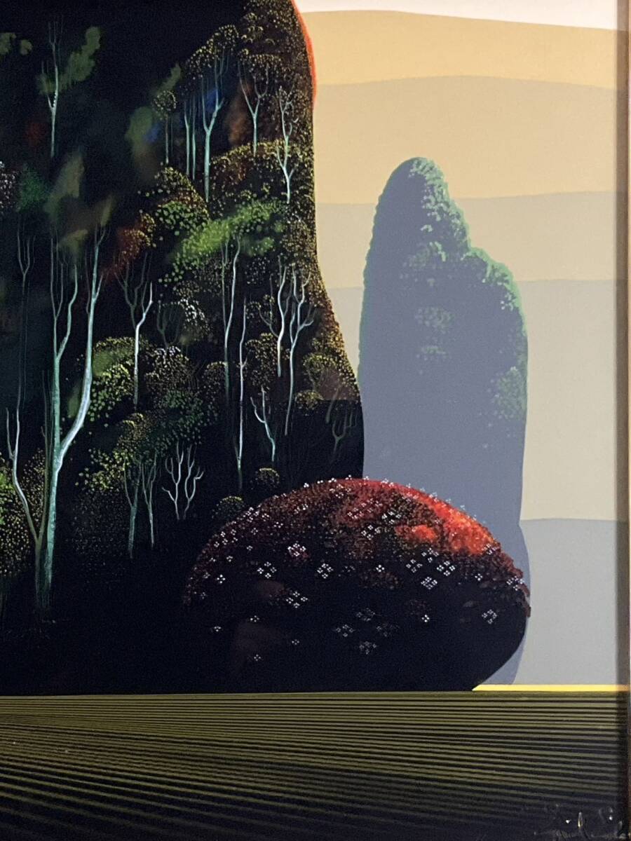 美品 アイベン・アール「オータムユーカリプタス」シルクスクリーン 直筆サイン入り 真作□シルクスクリーン□アイベンアール Eyvind Earle