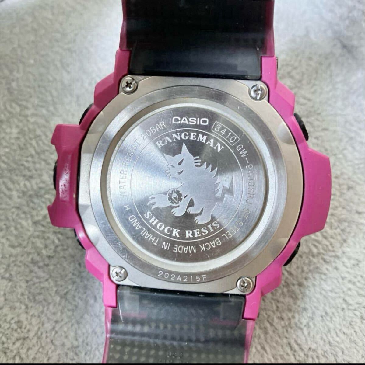 【1円】【稼動品】【極美品】CASIO G-SHOCK RANGEMAN サンライズパープル 海外モデル 電波ソーラー ジーショック レンジマン GW-9400SRJ