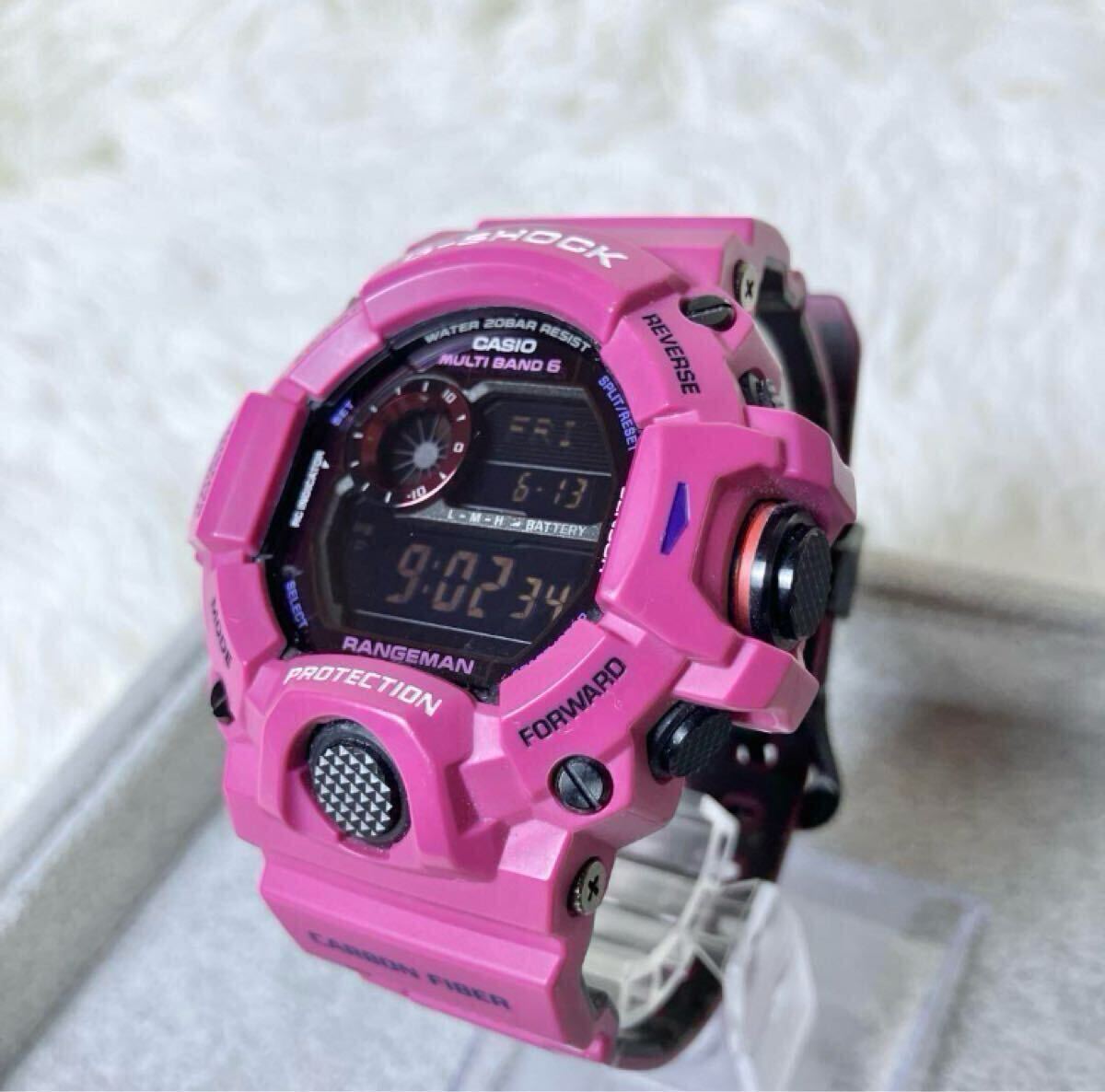 【1円】【稼動品】【極美品】CASIO G-SHOCK RANGEMAN サンライズパープル 海外モデル 電波ソーラー ジーショック レンジマン GW-9400SRJ