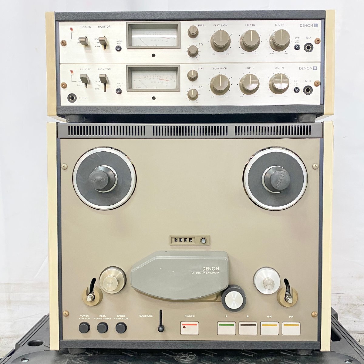 [ J ]9242 DENON DH-610S открытый катушка панель усилитель имеется Denon 195554