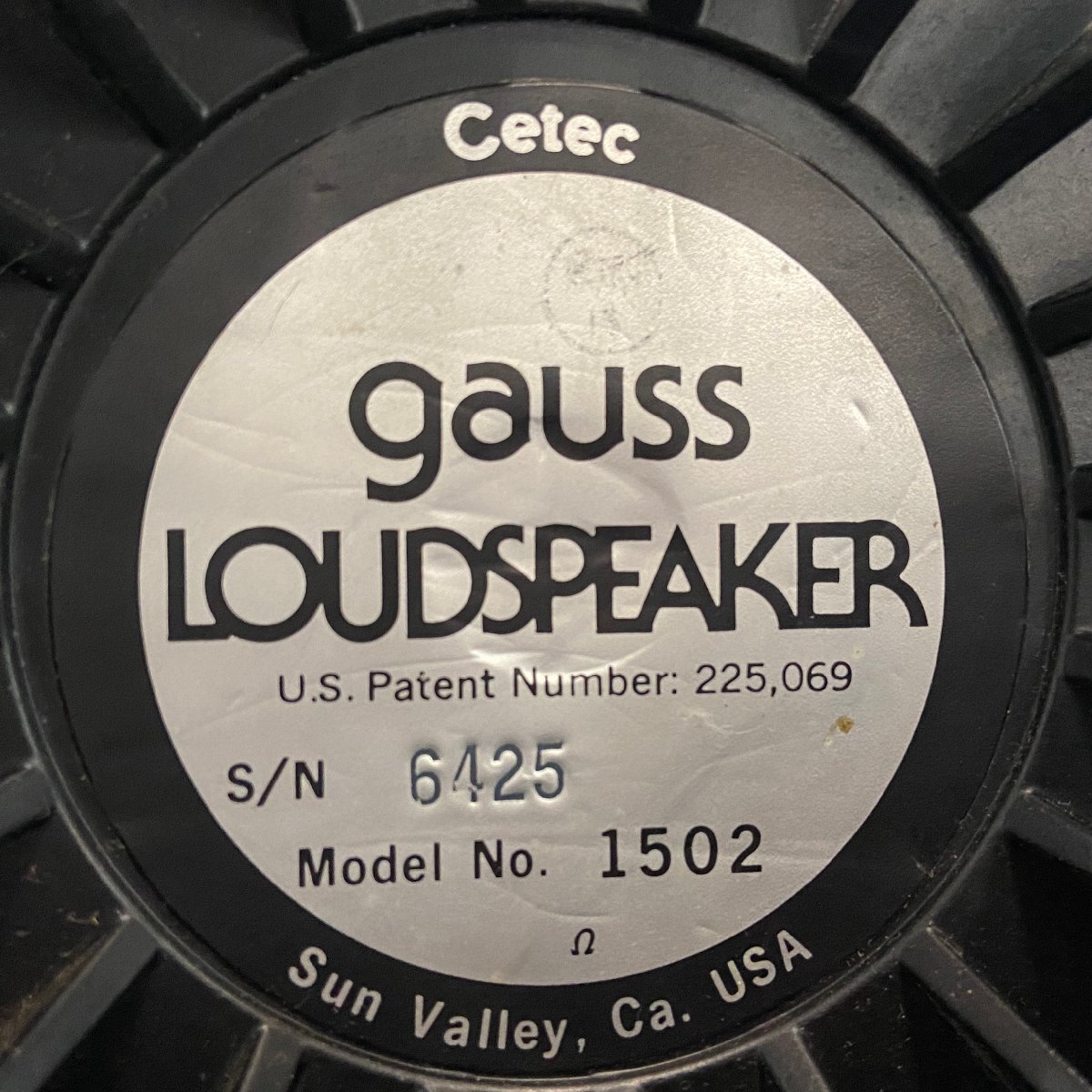 [ C ]9243 Gauss 1502 высокочастотный динамик единица пара Гаусс 195534
