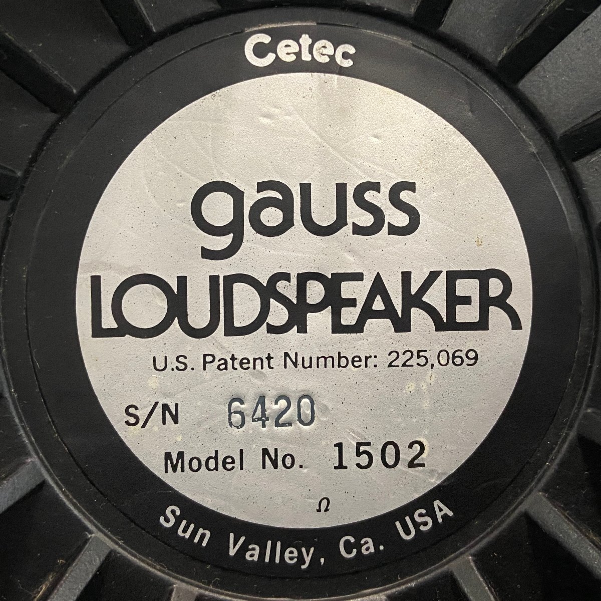 [ C ]9243 Gauss 1502 высокочастотный динамик единица пара Гаусс 195534