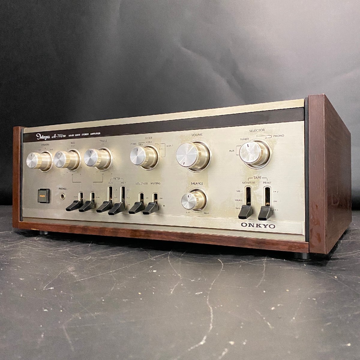 【 J 】9309 ONKYO Integra A-711/150 プリメインアンプ オンキョー 202367