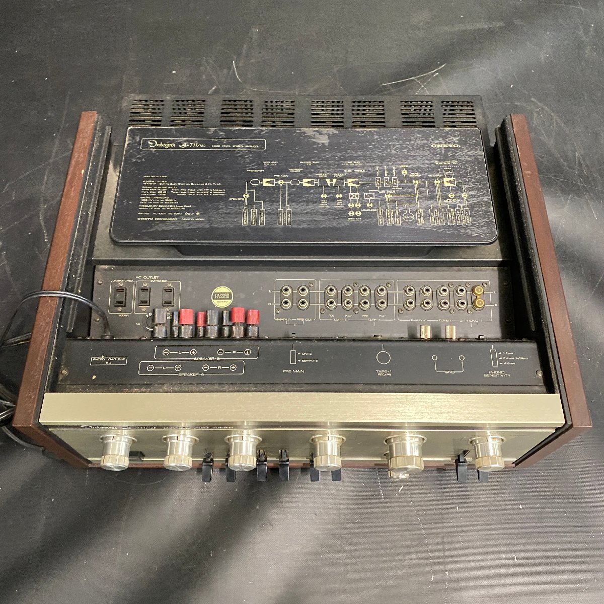 【 J 】9309 ONKYO Integra A-711/150 プリメインアンプ オンキョー 202367
