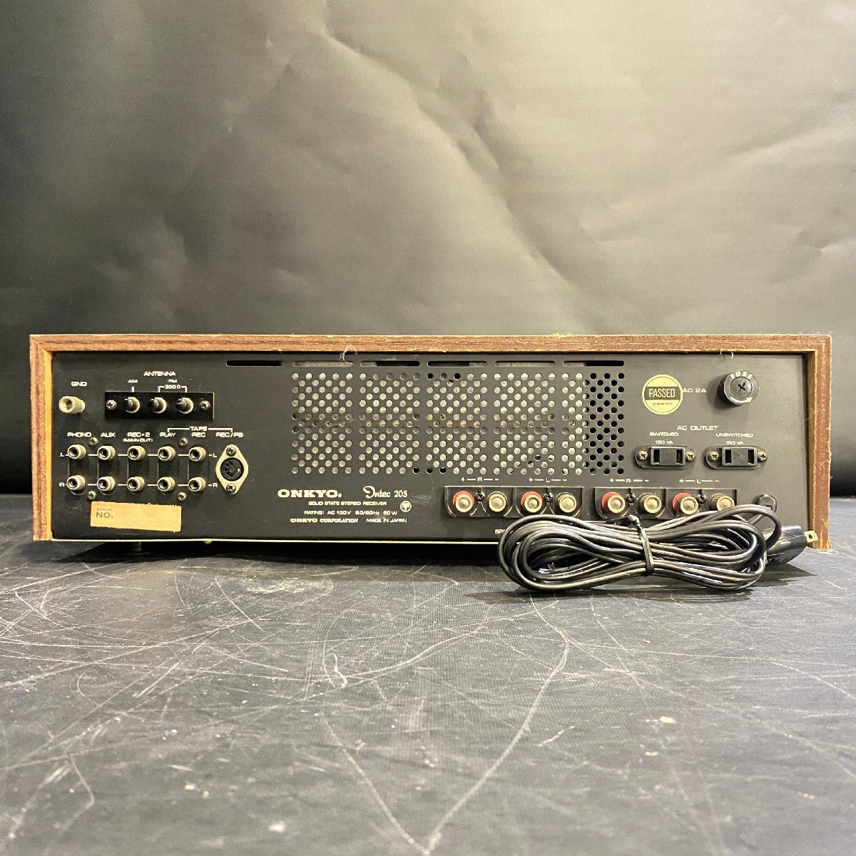 【 J 】9383 ONKYO Intec 205 プリメインアンプ オンキョー 196037