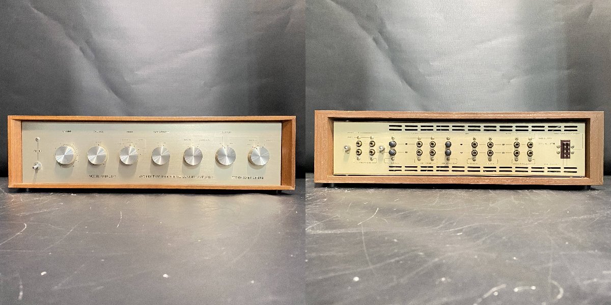 【 C 】9323 UESUGI U-BROS-1 電源接続コード付き プリアンプ ウエスギ 202401
