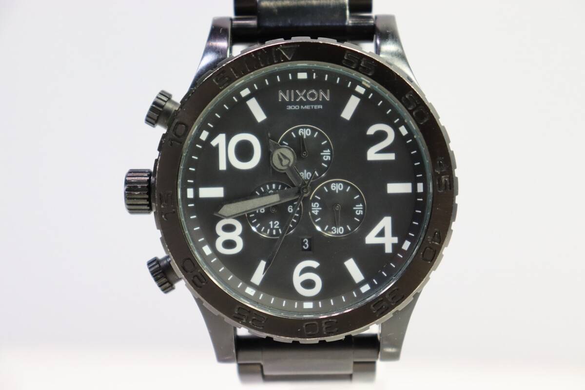 NIXON Nixon THE 51-30 CHRONO хронограф наручные часы работа × текущее состояние товар (C136