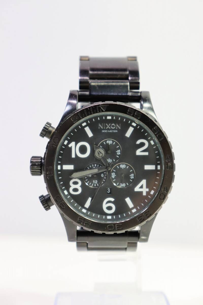 NIXON Nixon THE 51-30 CHRONO хронограф наручные часы работа × текущее состояние товар (C136